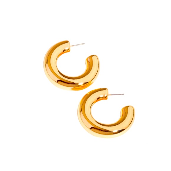 Lulus Jewelry - 🍒3/$30 New Gold Tube Hoops